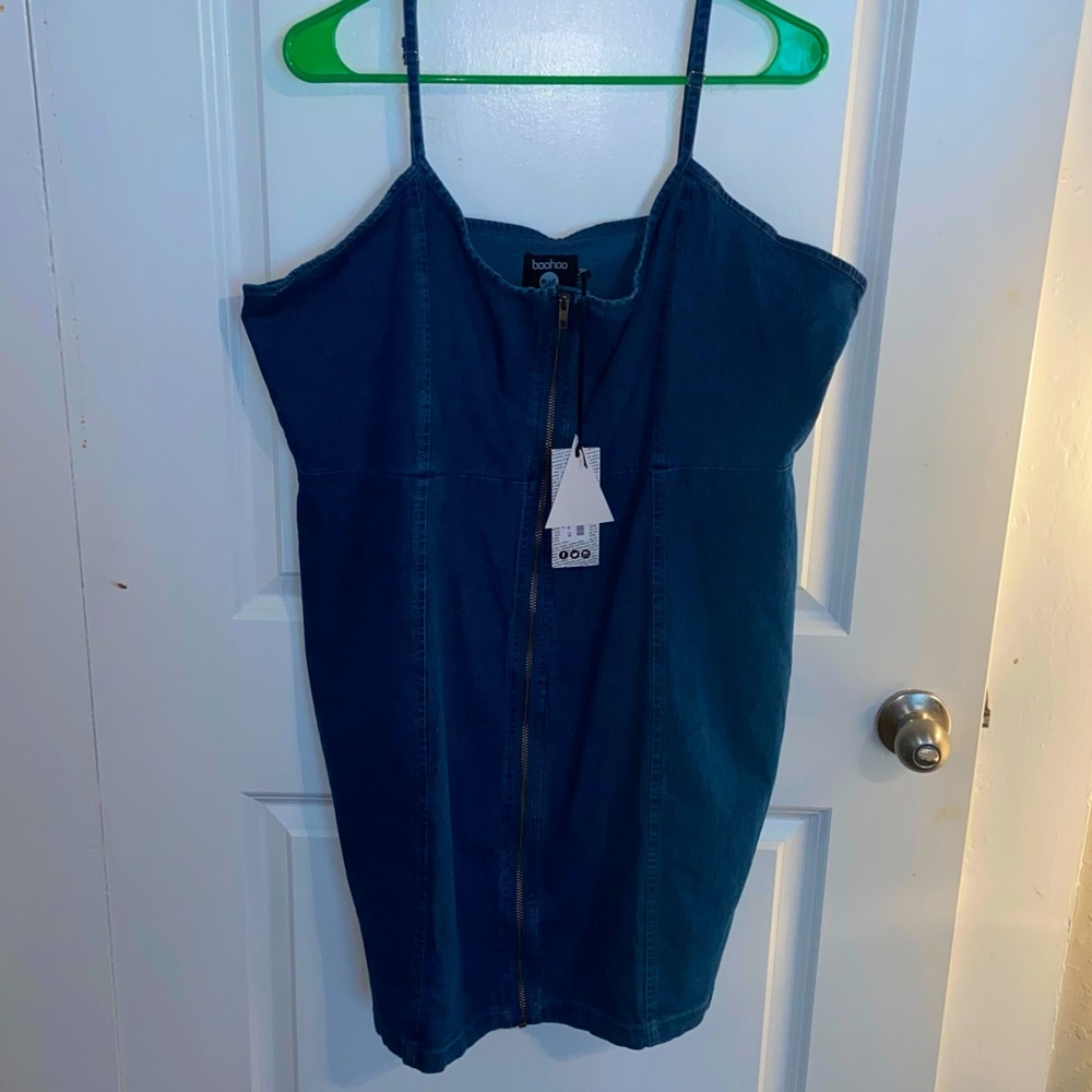 Denim Pinafore Dress